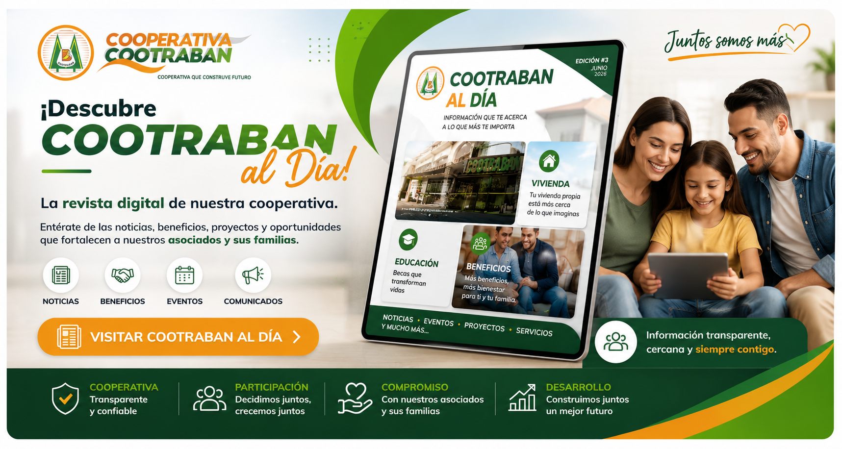 Al Día Cootraban - Boletín informativo Edición 3, junio 2026
